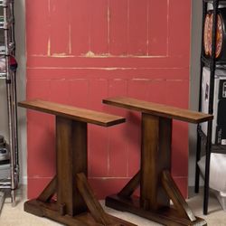 66” To 84” Expandable Pottery barn Wooden  RED-top Heavy Dining room Table 