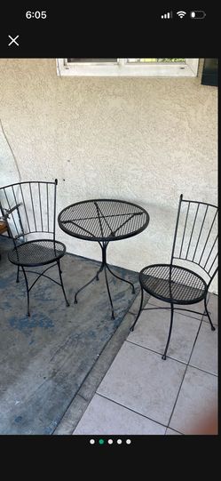 3 PCs Metal Patio Set