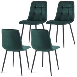 Brand New Velvet Dining Chairs – Set of 4