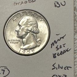 1959-D Silver Washington Quarter (BU)