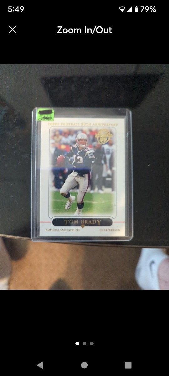 Rare HOF Tom Brady Football Card