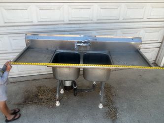 74” Commercial Stainless Steel Sink