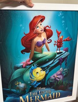 Vintage the little mermaid wall art