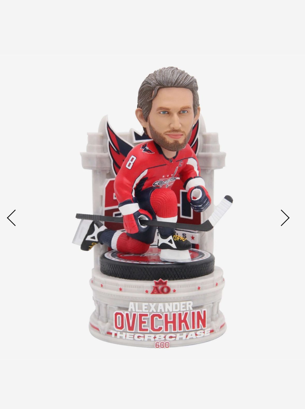Alex Ovechkin Bobblehead Washington Capitals 600th Goal - GR8 Chase - #/308