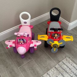 Disney Minnie &Micky Ride On With Sounds .  Toddler Size 