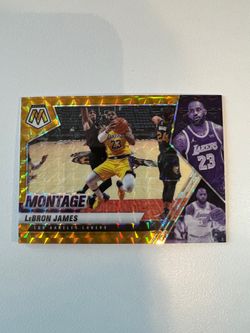2020 Panini Mosaic Montage Gold LeBron James 06/10