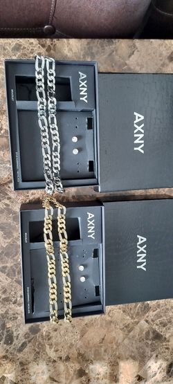 2 Stainless Steel Chains And Matching Earrings