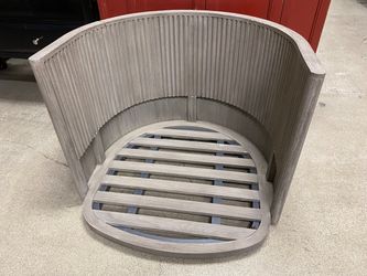 RESTORATION HARDWARE Byron Aged Teak Lounge Chair (AS IS)