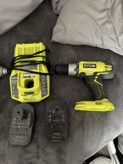Ryobi Drill and Impact with 2 batteries and charger