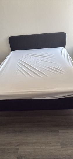 IKEA Bed Frame + Mattress (Queen) – Clean, Looks New
