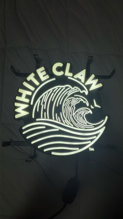New White Claw 24" LED Faux Neon Sign Breweriana Beer Collectible