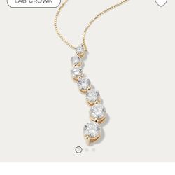 Shane Co.  1ct Diamond Pendant 14k Lab Grown  Weight 3g