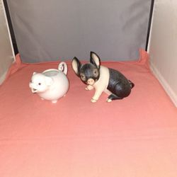 Vtg Piggy Decor