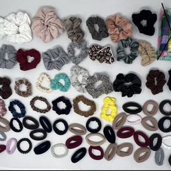 A Variety Of Hair Scrunchies