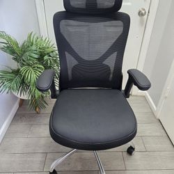 Ergalithic Ergonomic Office Chair-Computer X-Shaped Chair Mesh PU Leather, silla de oficina