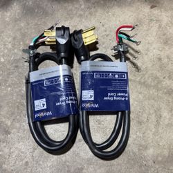 Whirlpool Four Prong Dryer Cords 4’ Long