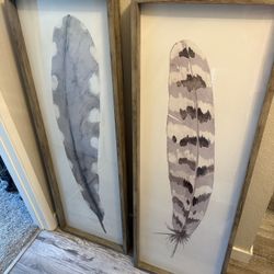 Large Feather Wall Art