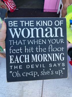Wood sign