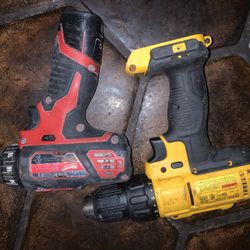 Drill Milwaukee And Dewalt