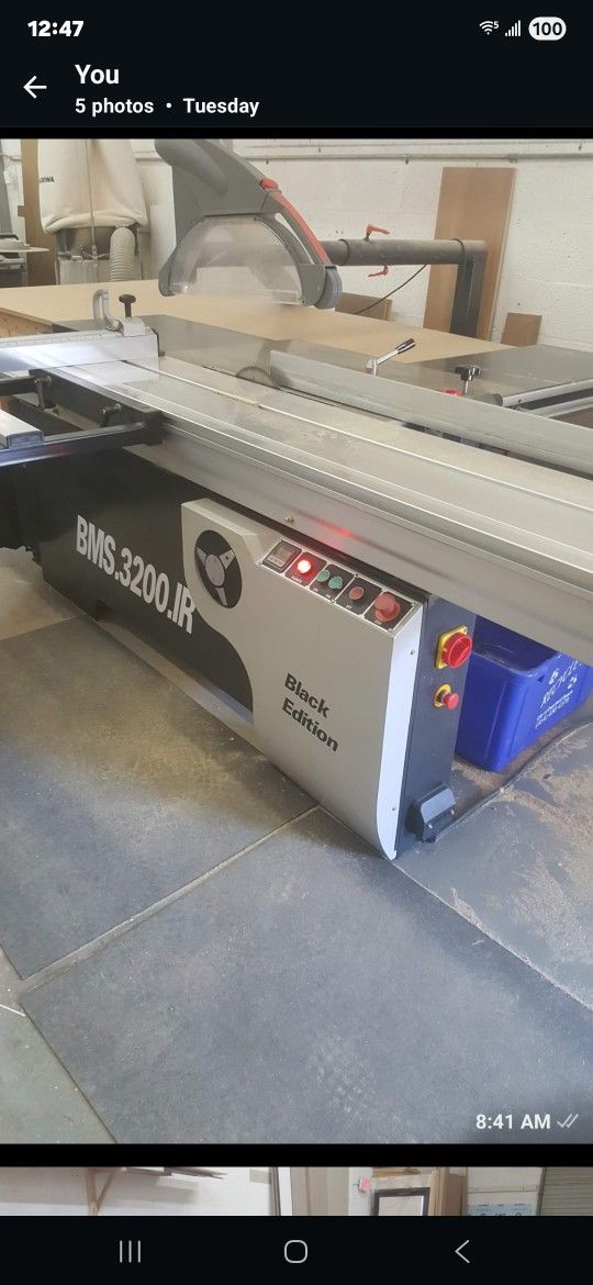 SLIDING SAW 5 H.P.