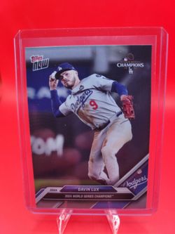 2024 Topps Now World Series Champions #WS-12 Gavin Lux Los Angeles Dodgers