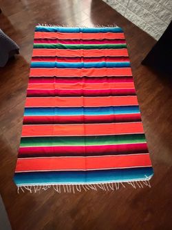 Colorful tablecloth - picnic blanket - tapestry