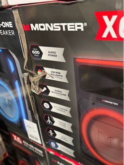 Bocina Monster Sistema de Altavoces Bluetooth PA Todo en uno X6