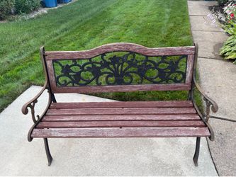 Nice outside bench I restored it once no longer interested