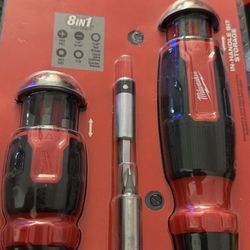 Milwaukee 14-In-1 Ratcheting Multi-Bit and 8-In-1 Ratcheting Compact Multi-bit Screwdriver Set (2-Piece)