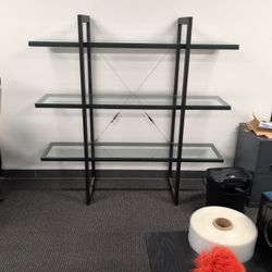 3 Tier Glass  Bookshelf 