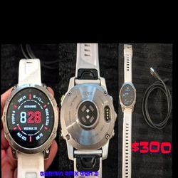 Garmin Epix gen 2 GPS Running Smartwatch Heart Rate Monitor White Silver 