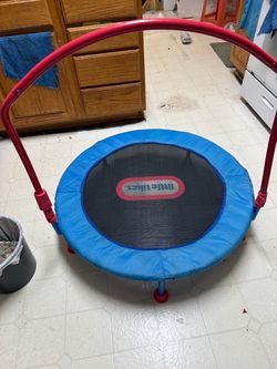 Little Tikes Kids Mini Trampoline with Handle Bar