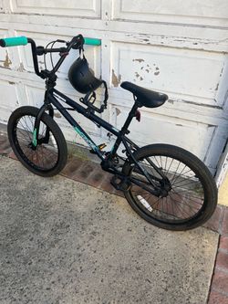 Bicycle with helmet