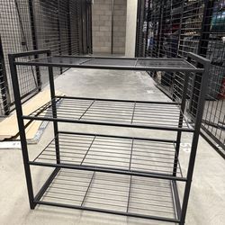 Black Metal Shoe Rack