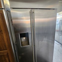 42" GE MONOGRAM BUILT IN STAINLESS STEEL REFRIGERATOR 