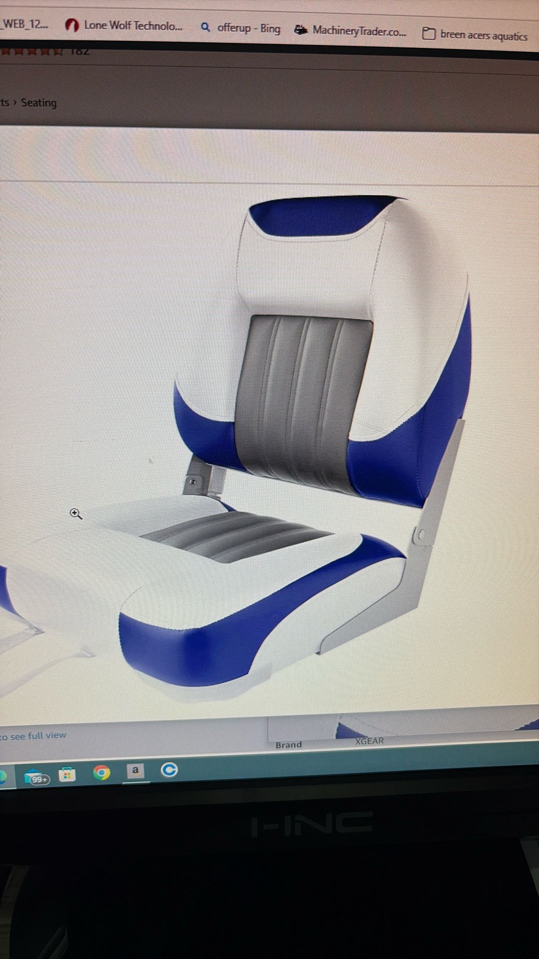 XGEAR Deluxe Low Back Boat Seat