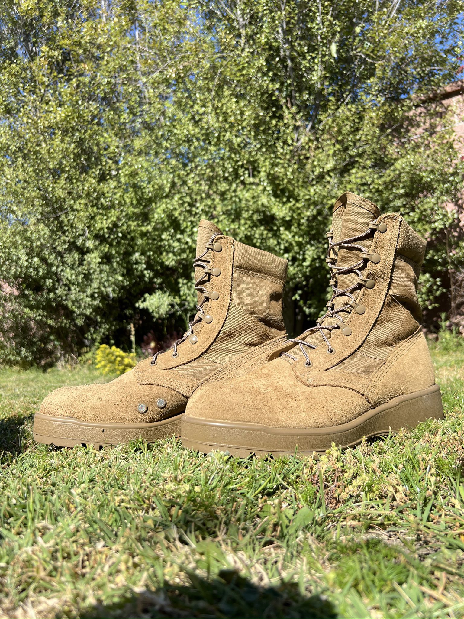 US Military Army Combat Boot (Hot Weather), Coyote, Size 10W