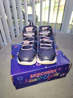Skechers Heart Lights Boots For Toddler Girl 