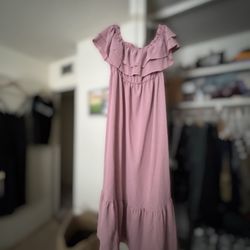 Dusty Rose Maternity Dress 