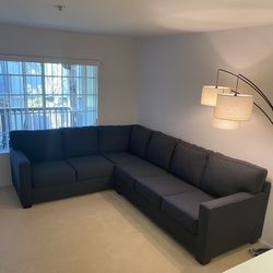 Custom Built Hardwood Couch - L Shaped Two piece