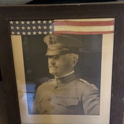 Large vintage antique photograph poster WWI US Army Pershing Black Jack Rare would trade 4 military Collectibles 