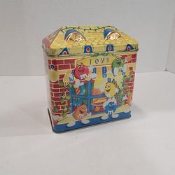 Vintage 1996 M & M Limited Ed. Christmas Village Series Tin - #03 Toy Shop M&Ms