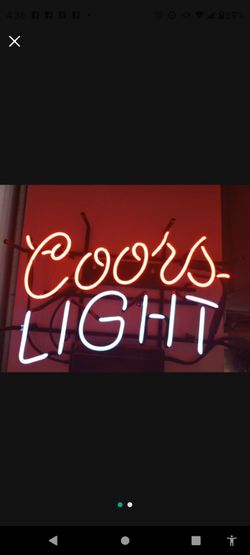 Large Coors Neon Light