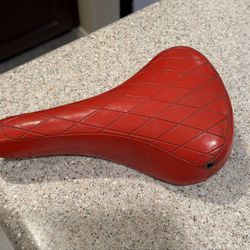 Vintage Viscount BMX Bike Seat NOS New  Padded Pleated Quilted 80s 70s Race Motocross