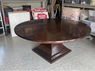 Walter E Smithe Solid Wood Dining Table