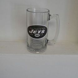 Jets NFL Glass Mug