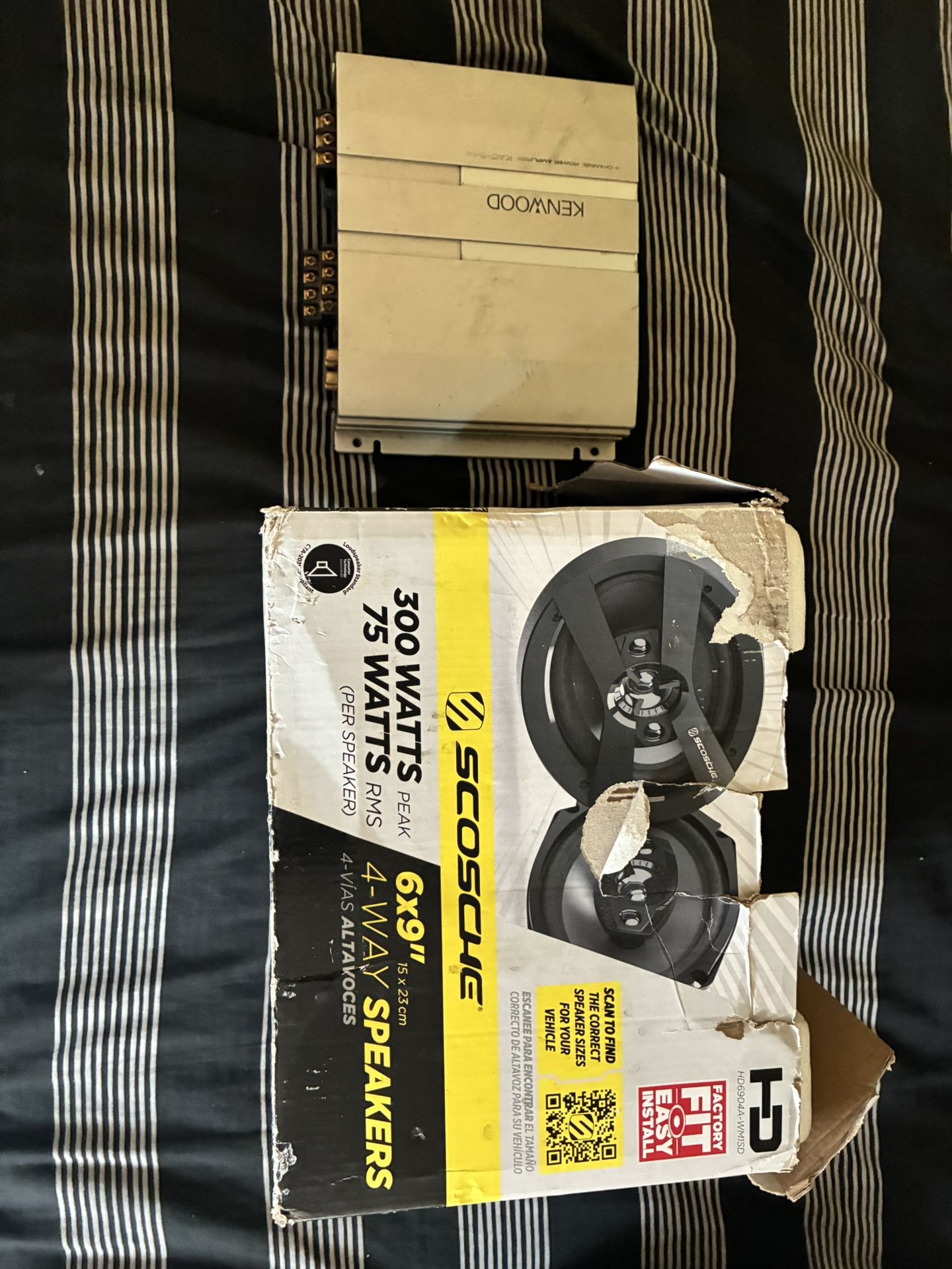 car speakers and 4 channel amp