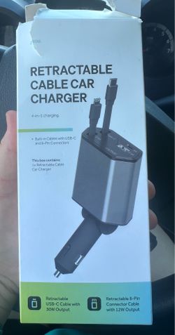 RETRACTABLE CABLE CAR CHARGER
