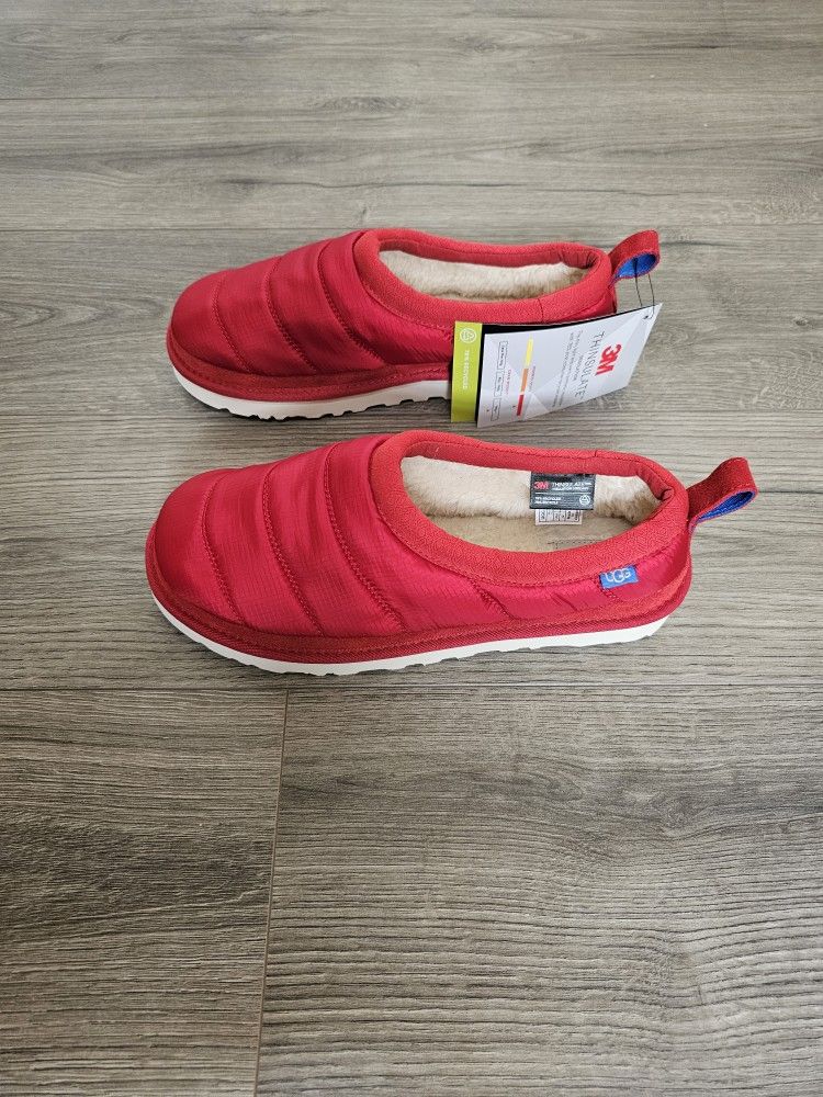 UGG Tasman LTA Insulated Red Slippers Mens Size 9