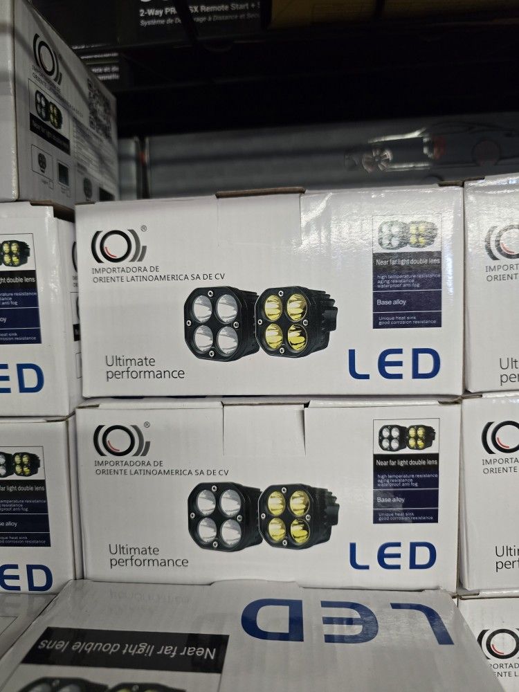 LED Pod Lights Amber/white
